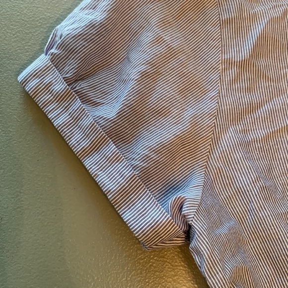 American Eagle Outfitters pin striped lace button shirt Large We're the Millers - Picture 9 of 16